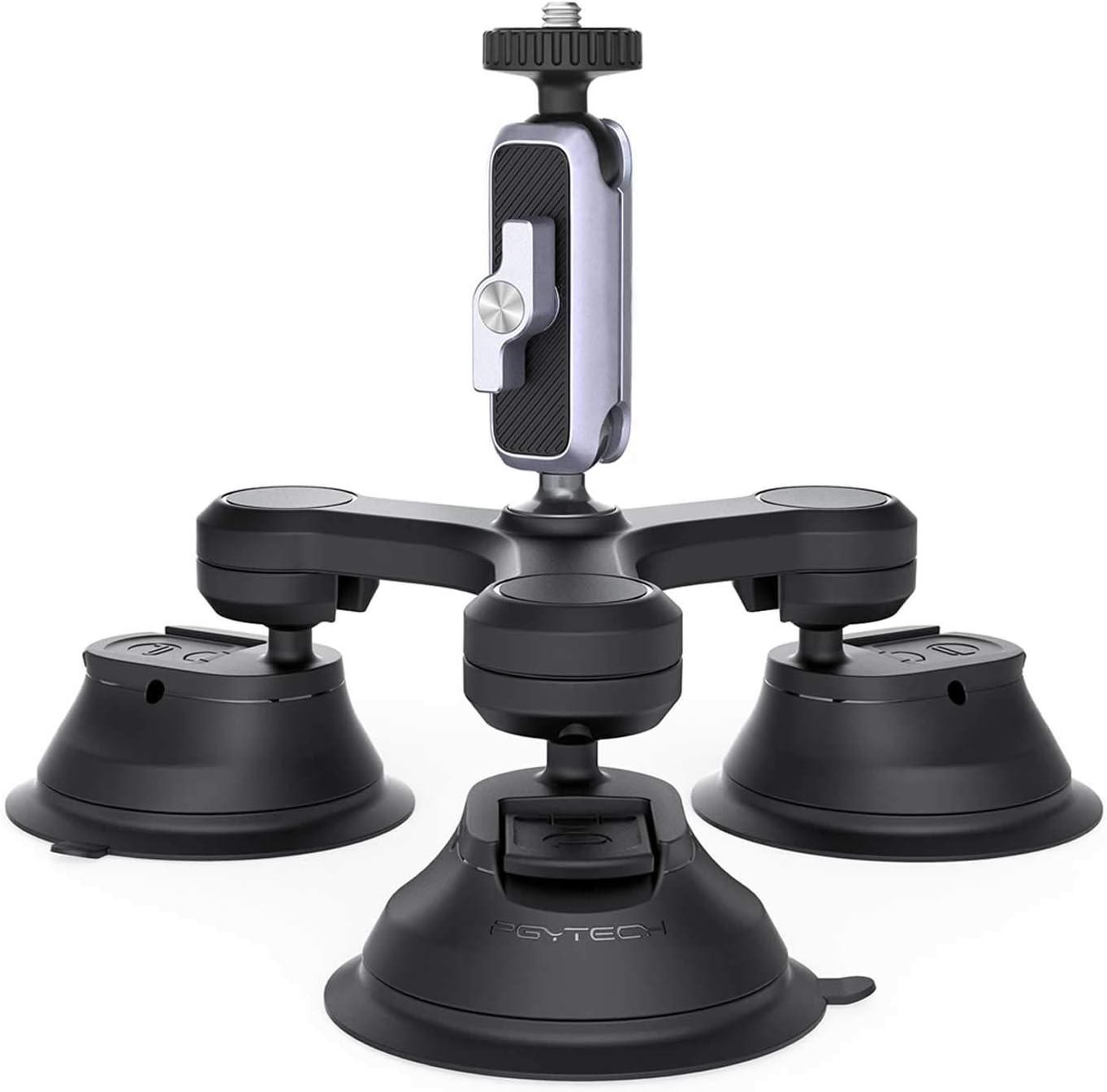 Top Rated PGYTECH Three-Arm Suction Mount Compatible with DJI osmo pocket2/pocket osmo Action, gopro Hero 9/8/7/6/5, insta360 one