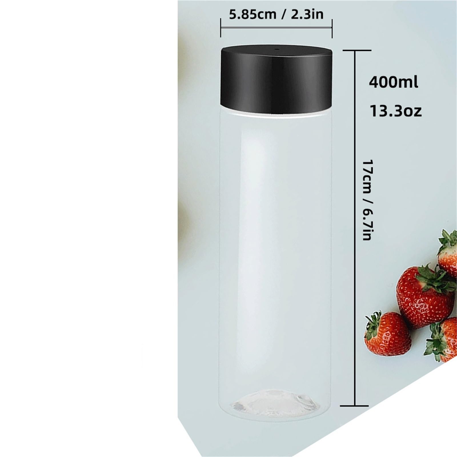 Botellas De Plástico Vacías Reutilizables For Jugo O Agua, Ideales For Batidos, Manualidades Sensoriales Y Calmantes, 400 Ml, 6, 12 24 Unidades Botella De Plástico(12PCS)