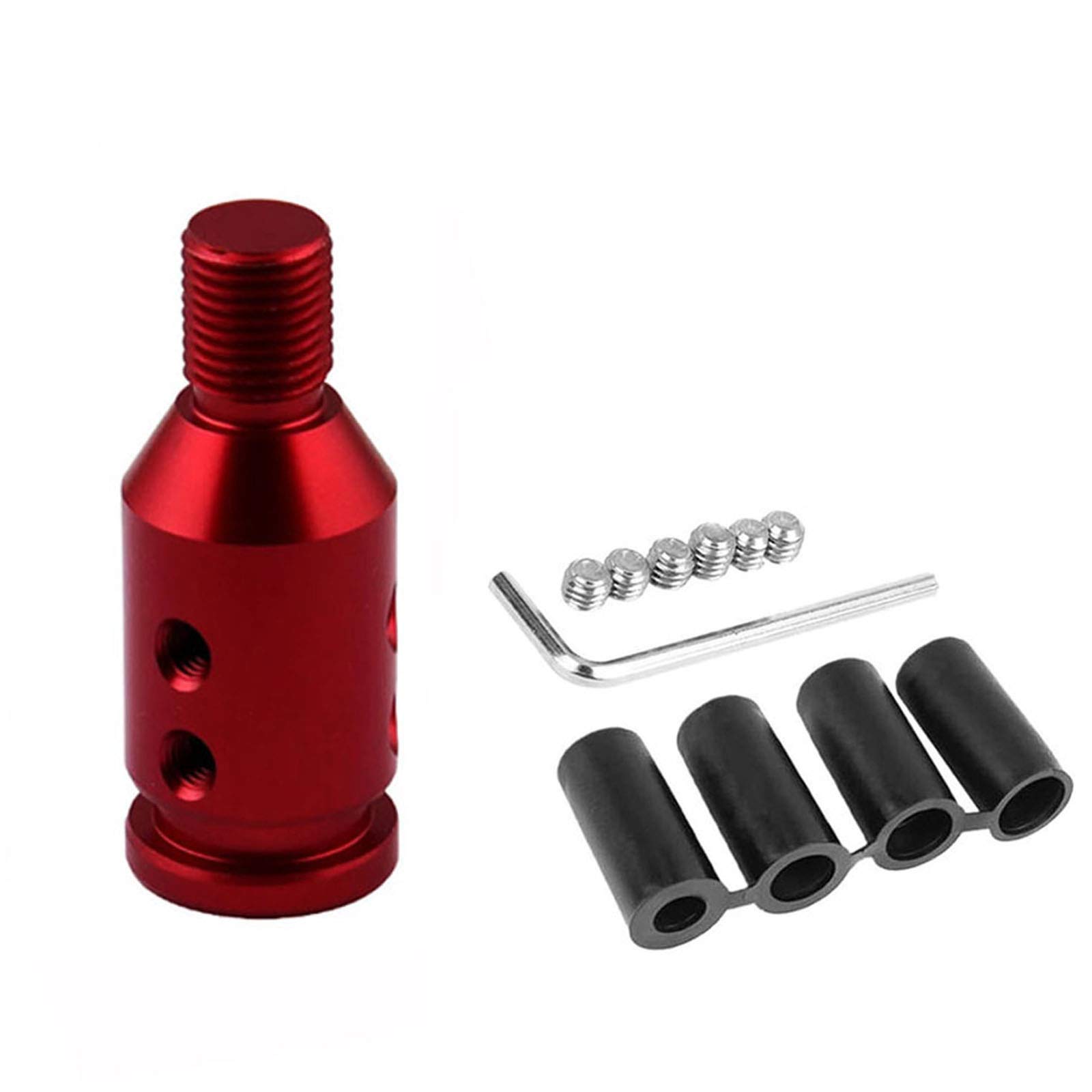 Buy Pursuestar Red Universal Aluminum Shift Knob Adapter Retainer