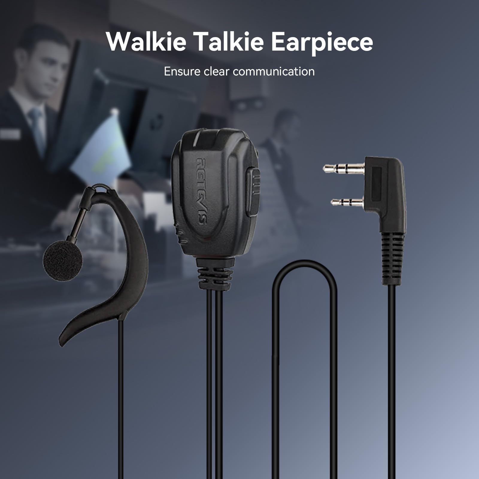 Retevis RT86A Walkie Talkie o Dużym zasięgu, Profesjonalne Radio Dwukierunkowe dla Dorosłych, 2500mAh, Wysokiej Mocy Przenośne Radio do Rozmów Grupowych, Budownictwo, Logistyka i Transport (2 szt.)