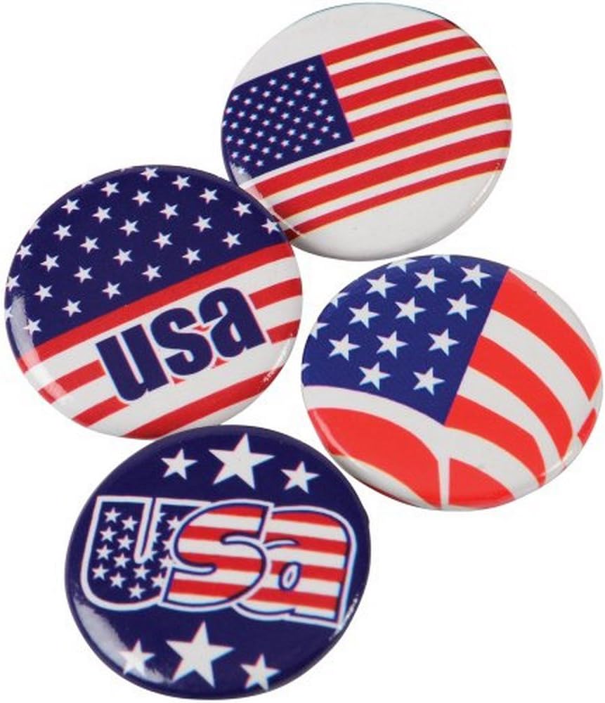 U.S. Toy USA Buttons / 24-pc, Multicolor, One Size (US43) : Clothing, Shoes & Jewelry