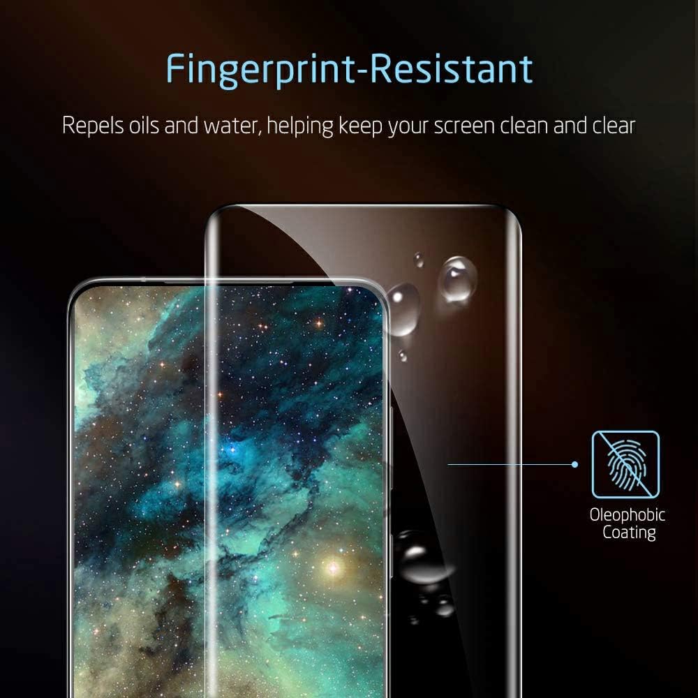 [2+2 Pack] Galaxy S21 Ultra Screen Protector, 9H Tempered Glass, Ultrasonic Fingerprint Compatible,3D Curved, HD Clear for Samsung S21 Ultra 5G Glass Screen Protector