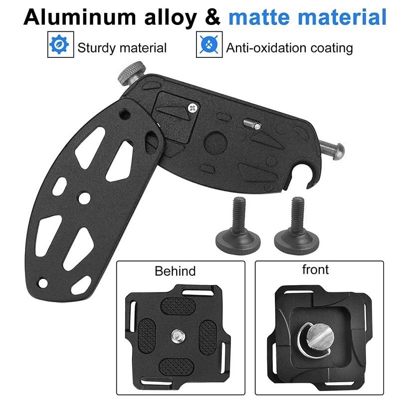 TEKTONIC Camera Capture Clip | Backpack Waist Shoulder Strap Quick Release Load Belt Buckle Clip Mount for DSLR, Mirrorless & Action Cameras - Secure, Durable, Easy Access - Image 6