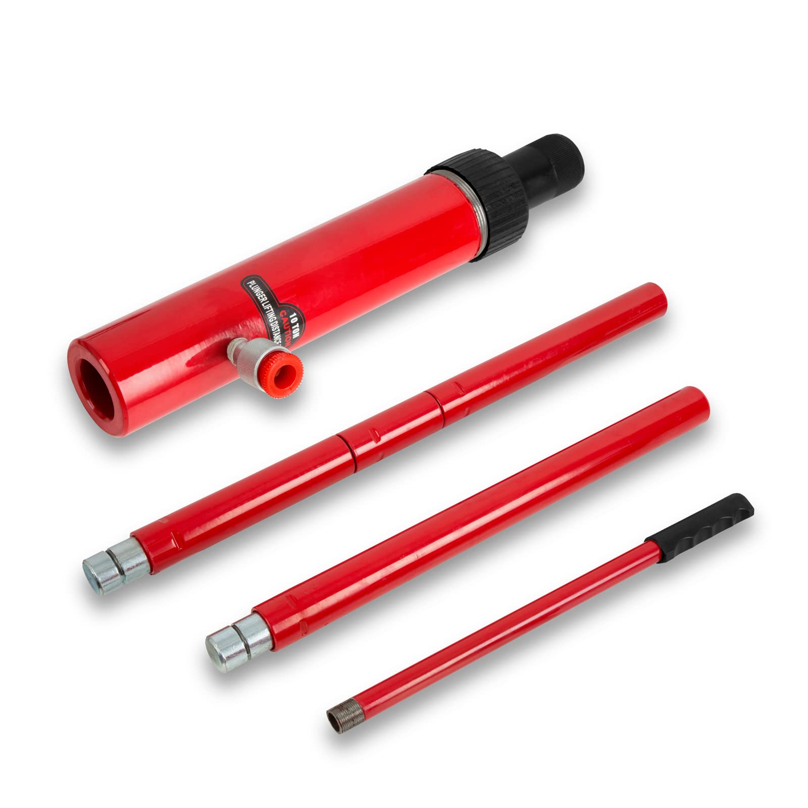 EBERTH Presse à carrosserie hydraulique avec Puissance 10T, kit de débosselage Complet Comprenant Une Presse, 7 pièces de Pression, Un écarteur, Une Mallette, Outillage Automobile Professionnel