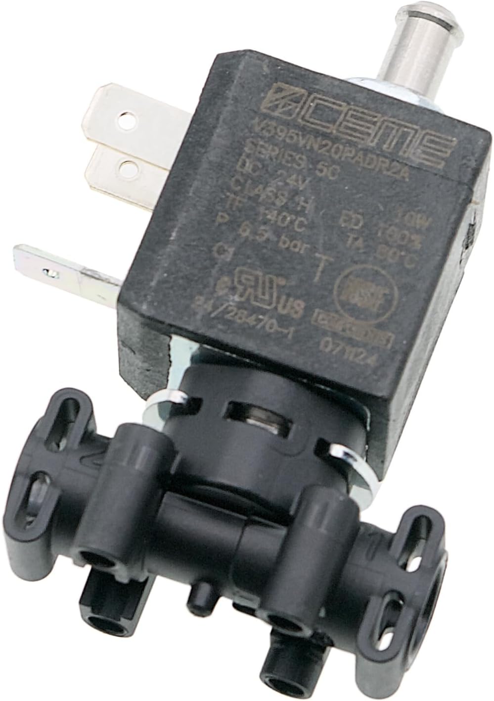 MacMaxe Solenoid Valve for Philips, Saeco Espresso Machines | Replaces 421945024531, 421945004511, 421945001441 | 24V 3-Way Coffee Machine Valve | LatteGo Replacement Part
