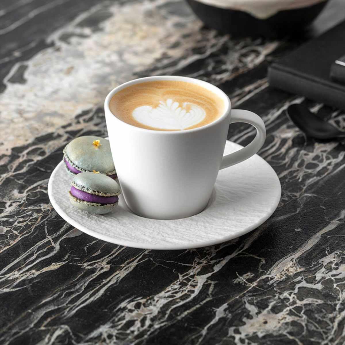Villeroy & Boch Manufacture Rock Blanc 6er Set Espressoobertasse weiß D. 6.5cm