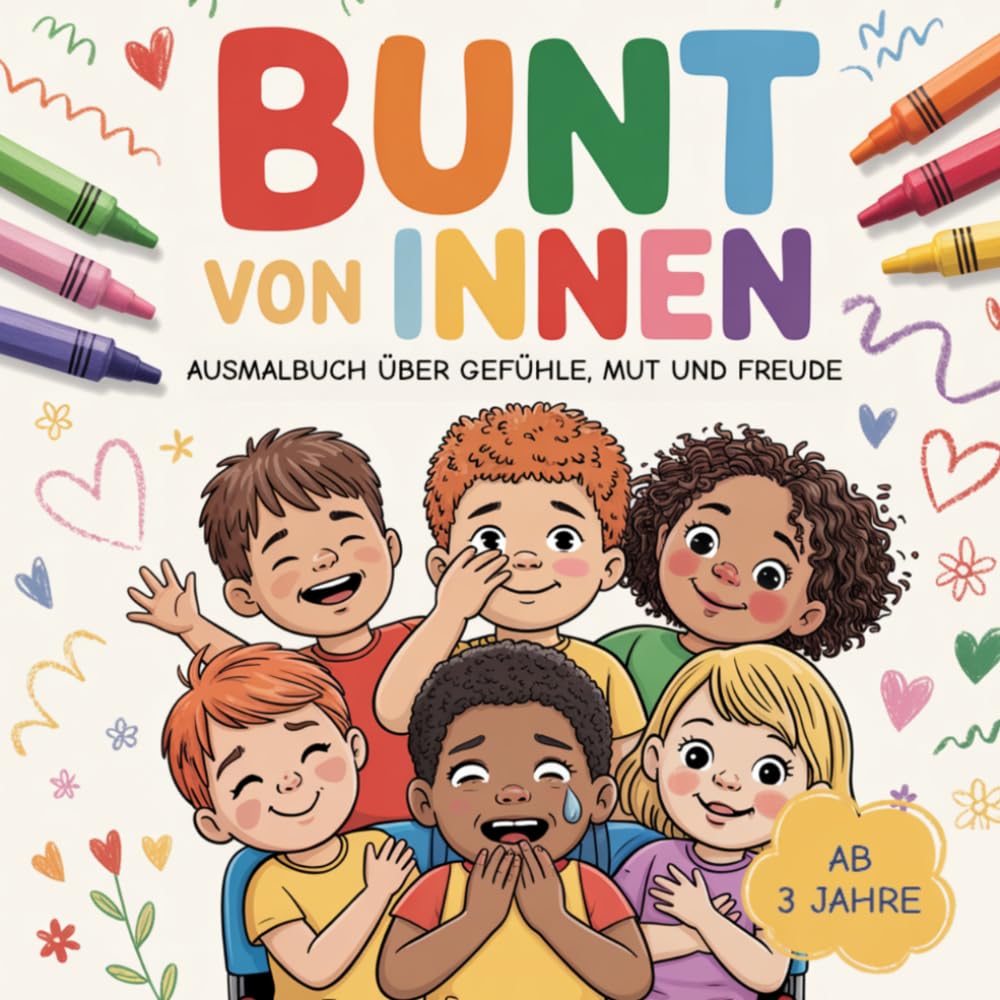 Bunt von innen: AUSMALBUCH ÜBER GEFÜHLE, MUT UND FREUDE