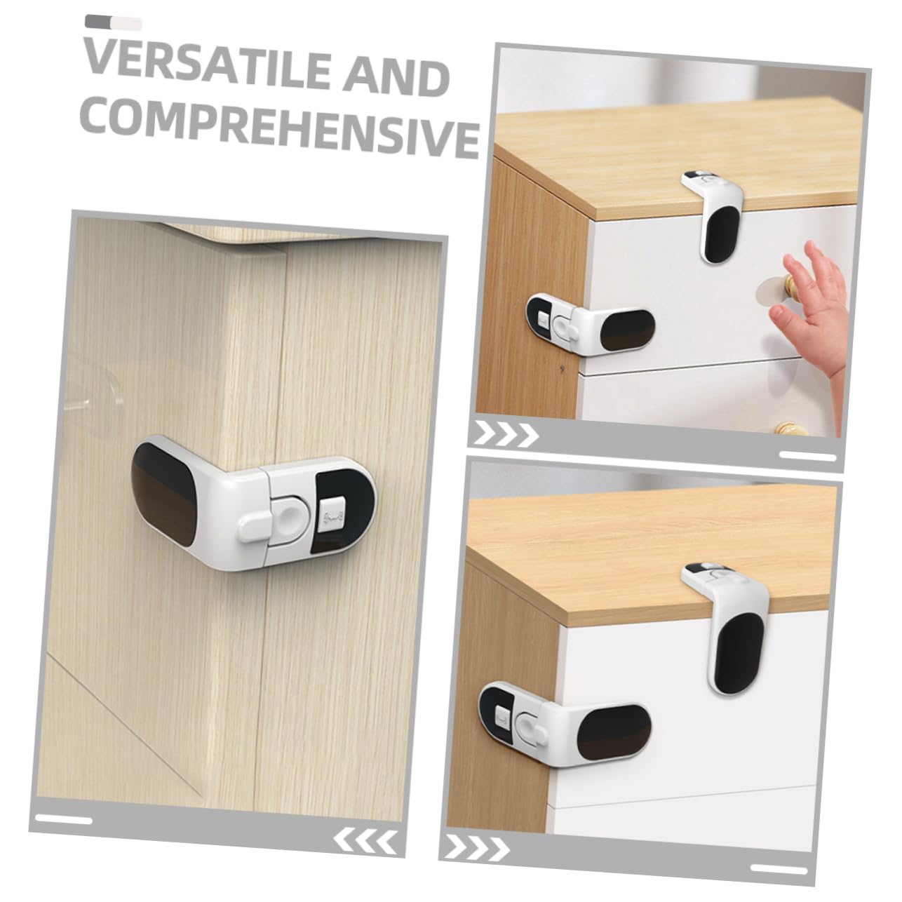 UPKOCH 20pezzi Chiusure Per Serrature Per Armadietti e Frigorifero Facili Installare Design Anti-pizzicamento Resistente