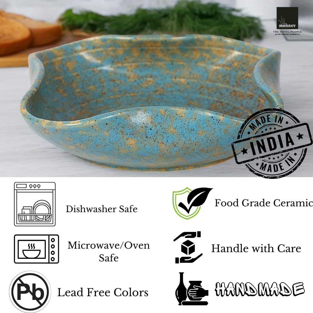 Buy MAKREY Ceramic Stoneware Pottery Multi-Purpose Serving Salad