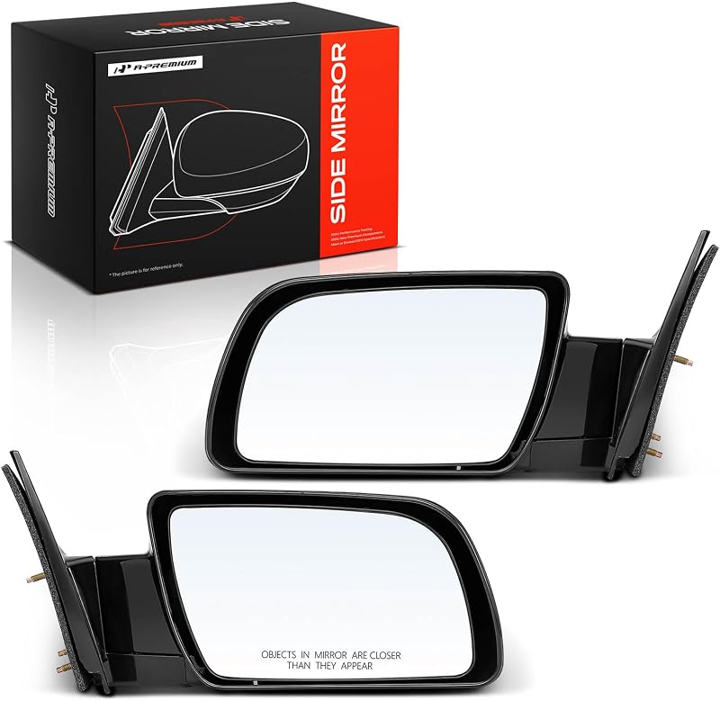 Par de espelhos retrovisores externos manuais A-Premium para Chevrolet e GMC – 2 unidades