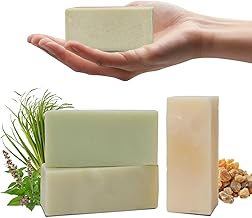 3 Pack Essential Oil Soap Bars Pure Plant Body Soap Bar Natural Face Bath Bar Frankincense Soap Cold Process Rich Creamy Lather-Long Lasting Complex Infused with Olea Cocos Vitamin E 3.5 oz Each