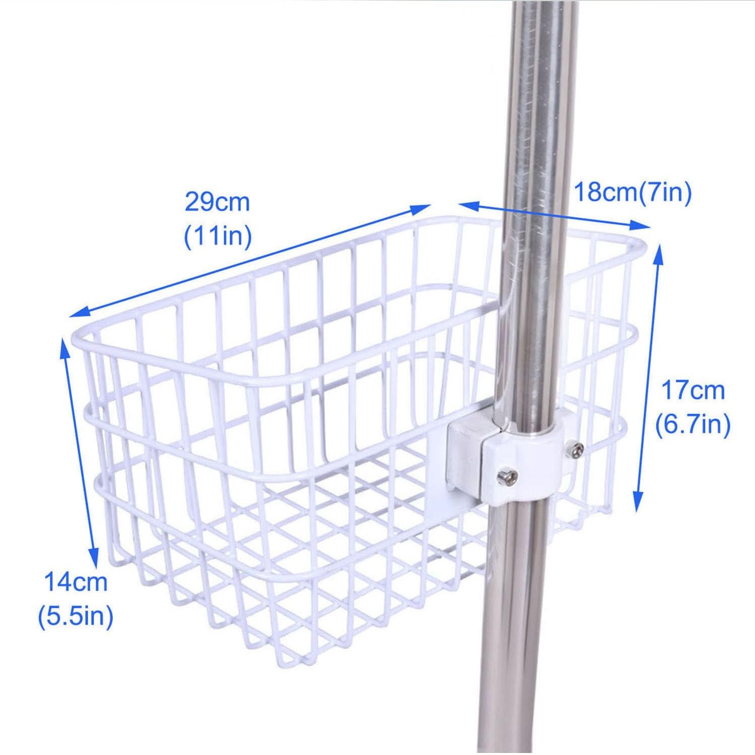 Support de Potence IV, Support de Potence IV à 4 Crochets, Support de Potence Portable, Support en Acier Inoxydable, 5 Roues de Frein(K)