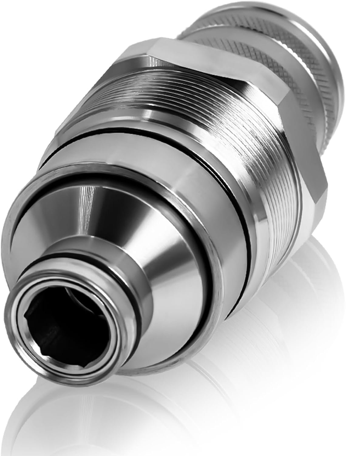 7246802 AT406475 Hydraulic Female Flat Face Quick Coupler Compatible with Bobcat 753 763 773 863 864 883 A770 Johnn Deeree 318E 319E 320E, 7249643 47396761 V1311-77150 373-6968