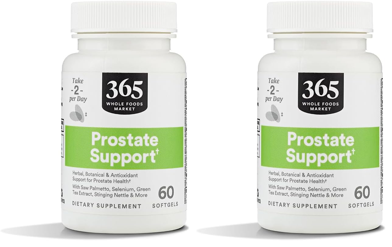 Whole Foods Market, Prostate Support, 60 Softgels (Pack of 2) 60 Count (Pack of 2)