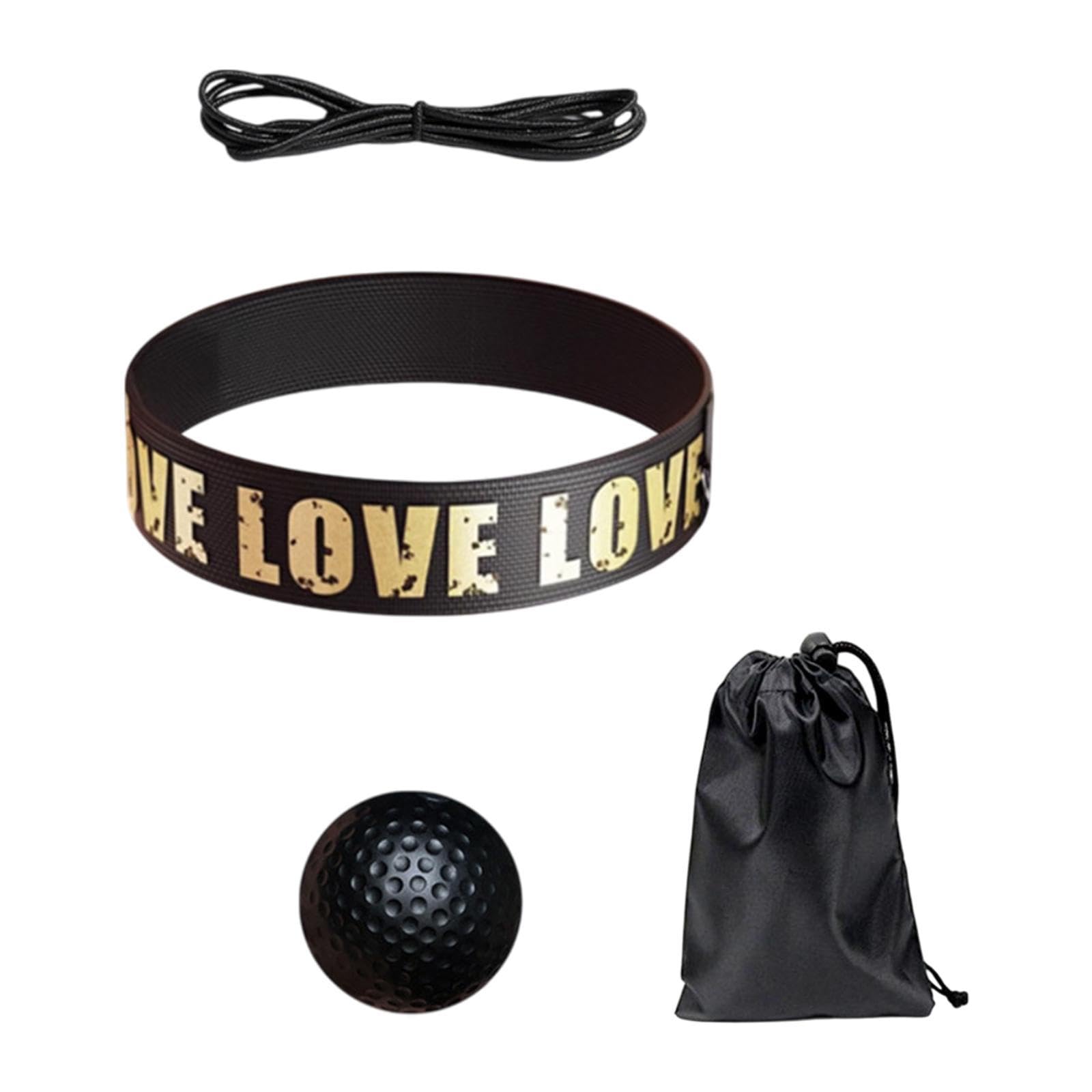 Boxing Reflex Ball Men Women Adults with Storage Bag for Home Gym MMA Sports Black Ball-image-43
