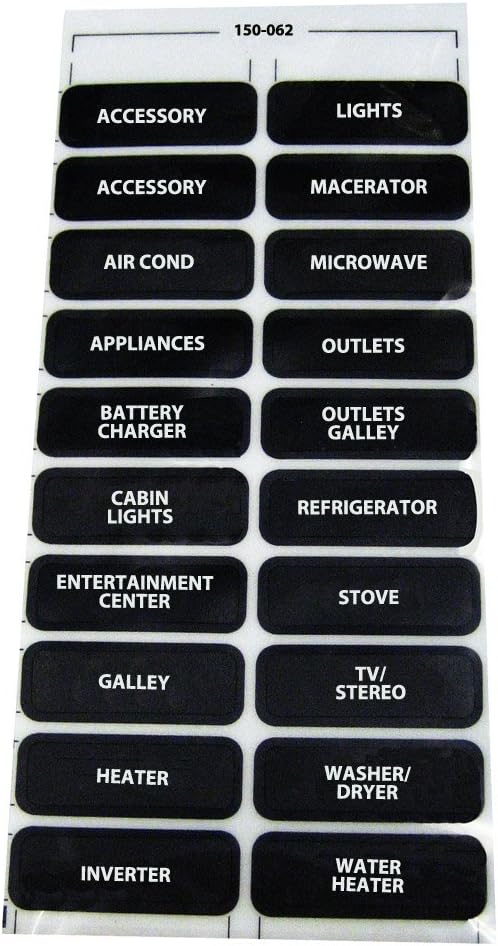 PANELTRONICSPaneltronics AC-20 Assorted Label Sheet