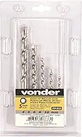 Vonder, Jogo De Brocas Para Concreto, Com Ponta De Metal Duro, 4 Mm A 10 Mm, Com 5 Peças.