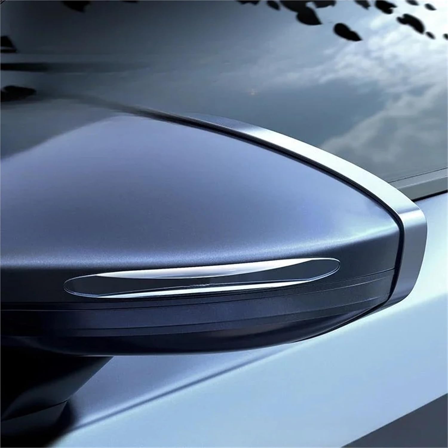 2/4pcs Car Decorative Strip Scratch Protection Strip(2pcs-Transparent)