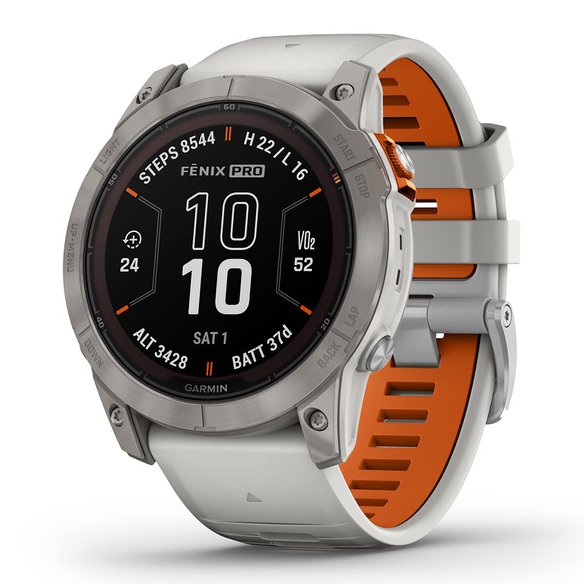 Amazon.com: Garmin Fenix 7 Pro Sapphire Solar (Fog Gray/Ember