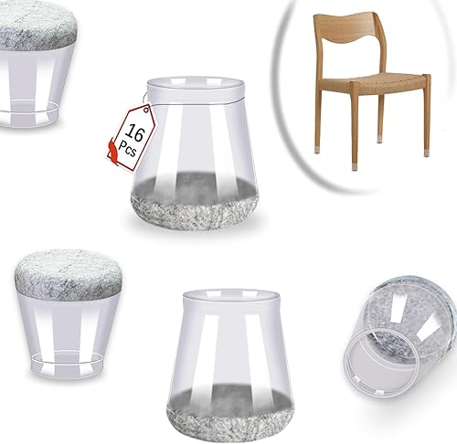 Protectores de patas de silla, almohadillas de fieltro para muebles, deslizadores de suelo, protectores de goma para patas de sillas para suelos de
