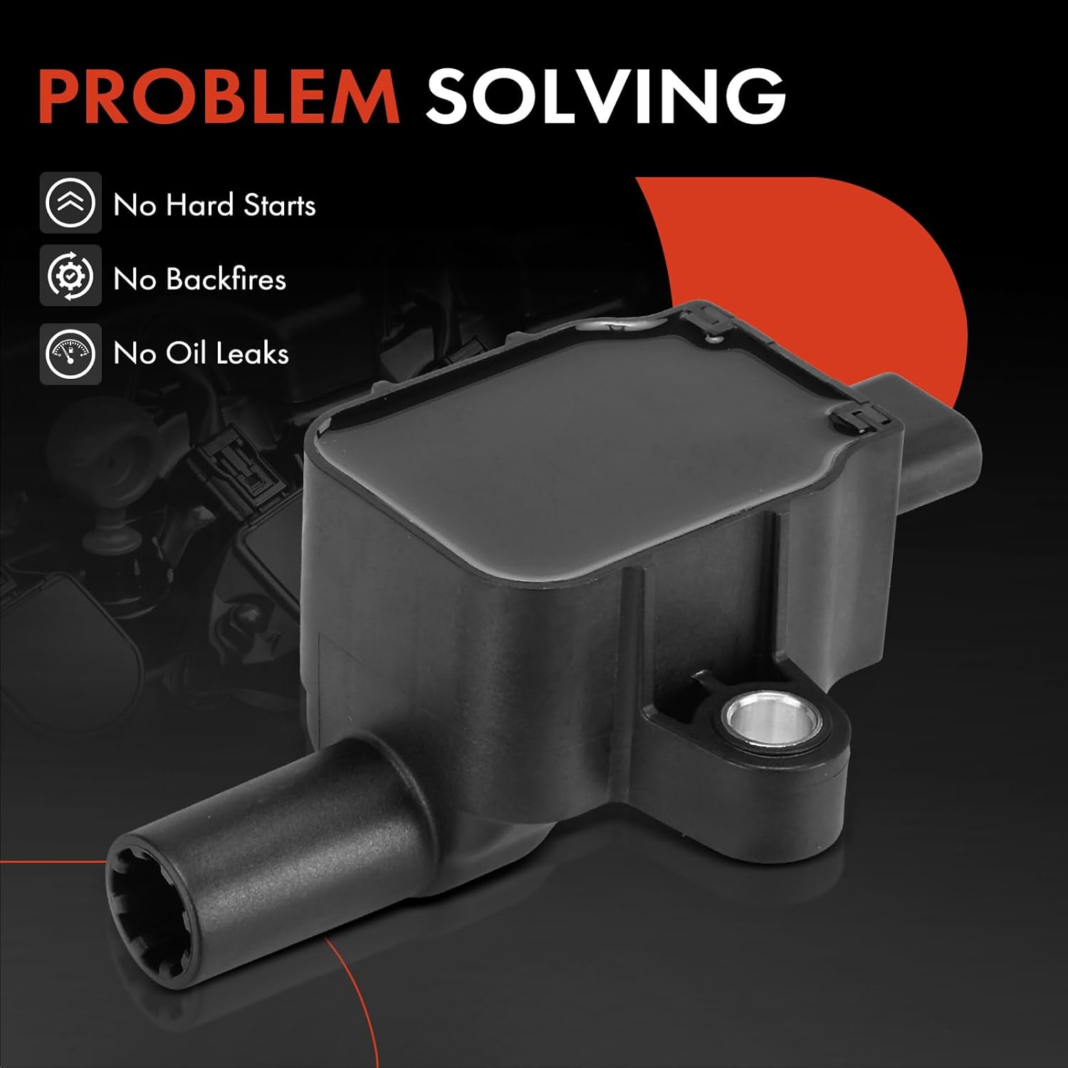 A-Premium Engine Ignition Coil Pack Compatible with Ford F-250/F-350/F-450/F-550/F-600 Super Duty 2020-2022, F-53 Motorhome Chassis, F-59 Commercial Stripped Chassis, E-350/E-450 Super Duty, 8-PC Set