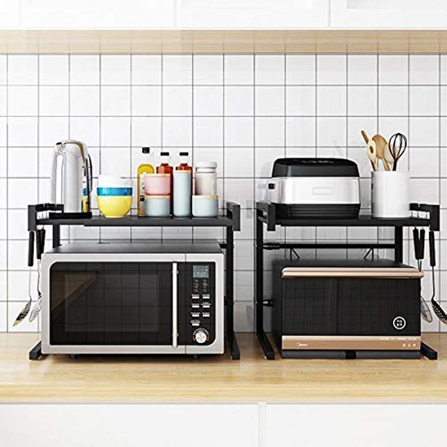 Amazon.co.jp: レンジ上ラック 伸縮 幅 43-65cm 吸盤固定 工具なし5
