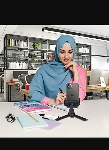 Miniatura 7 de Soporte de escritorio para iPhone, transmite y mira películas en la cama mientras se carga, gira y ajusta, manos libres, soporte de viaje para