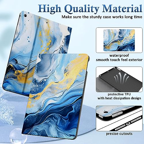 Étui iPad 9e/8e/7e génération 10.2" avec support multi-angle et mise en veille auto