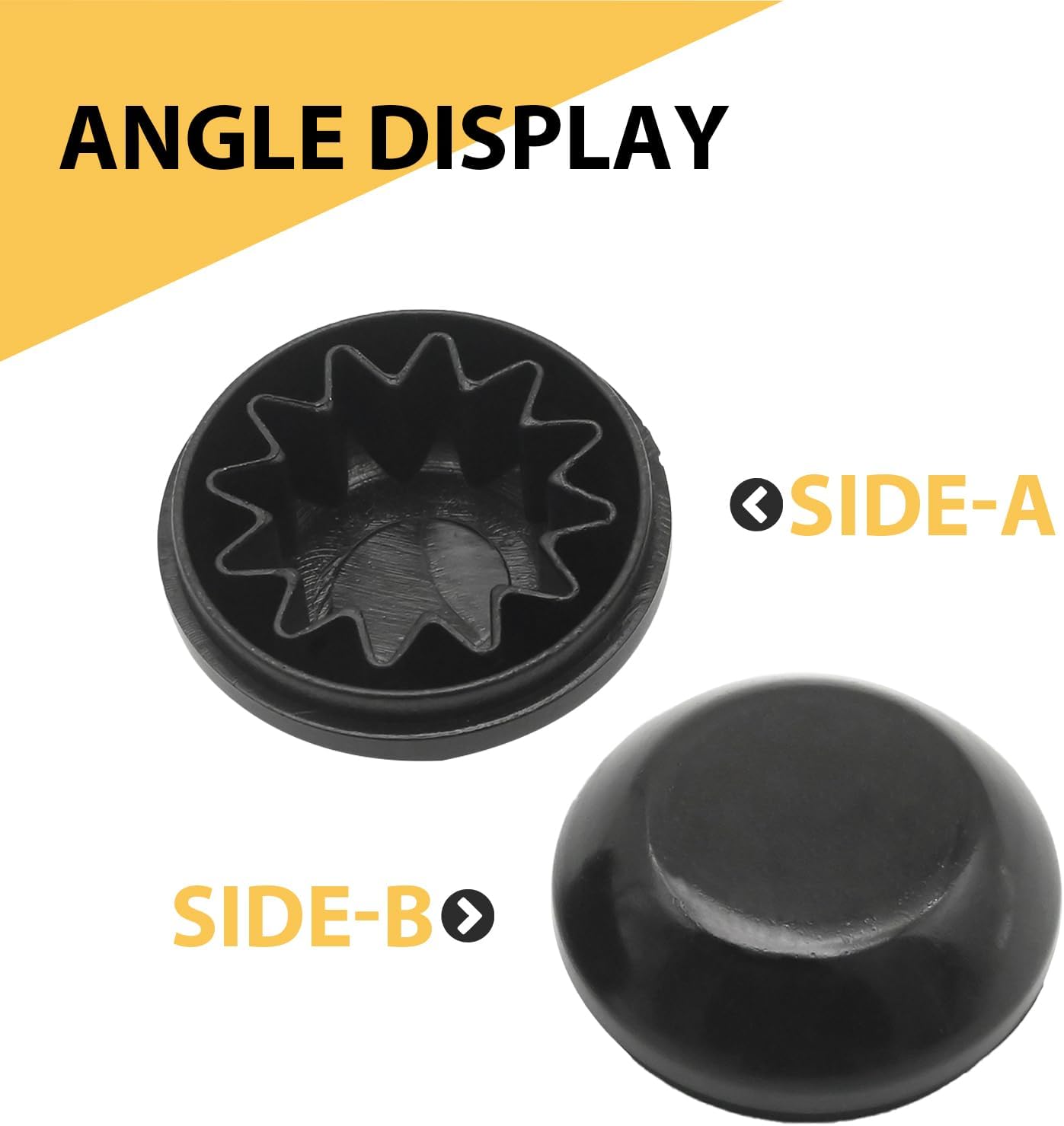 2Pcs 55155765AA Front Windshield Wiper Arm Nut Cover Cap, Replacement for Dodge Dakota Durango, Replacement for Jeep Compass, Replacement for Ram 1500 2500