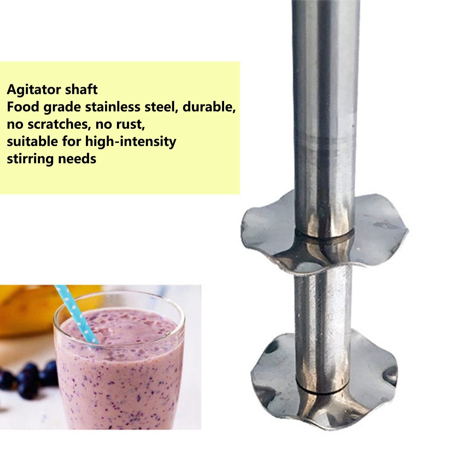 PAHION Machine De Créateur De Milkshake Double Shaker Mélangeur À Lait Électrique Professionnel 2 Vitesses Acier Inoxydable Mélangeur De Boissons De Smoothie Lait Shaker Protéique 18000 TR/Min 750 ML