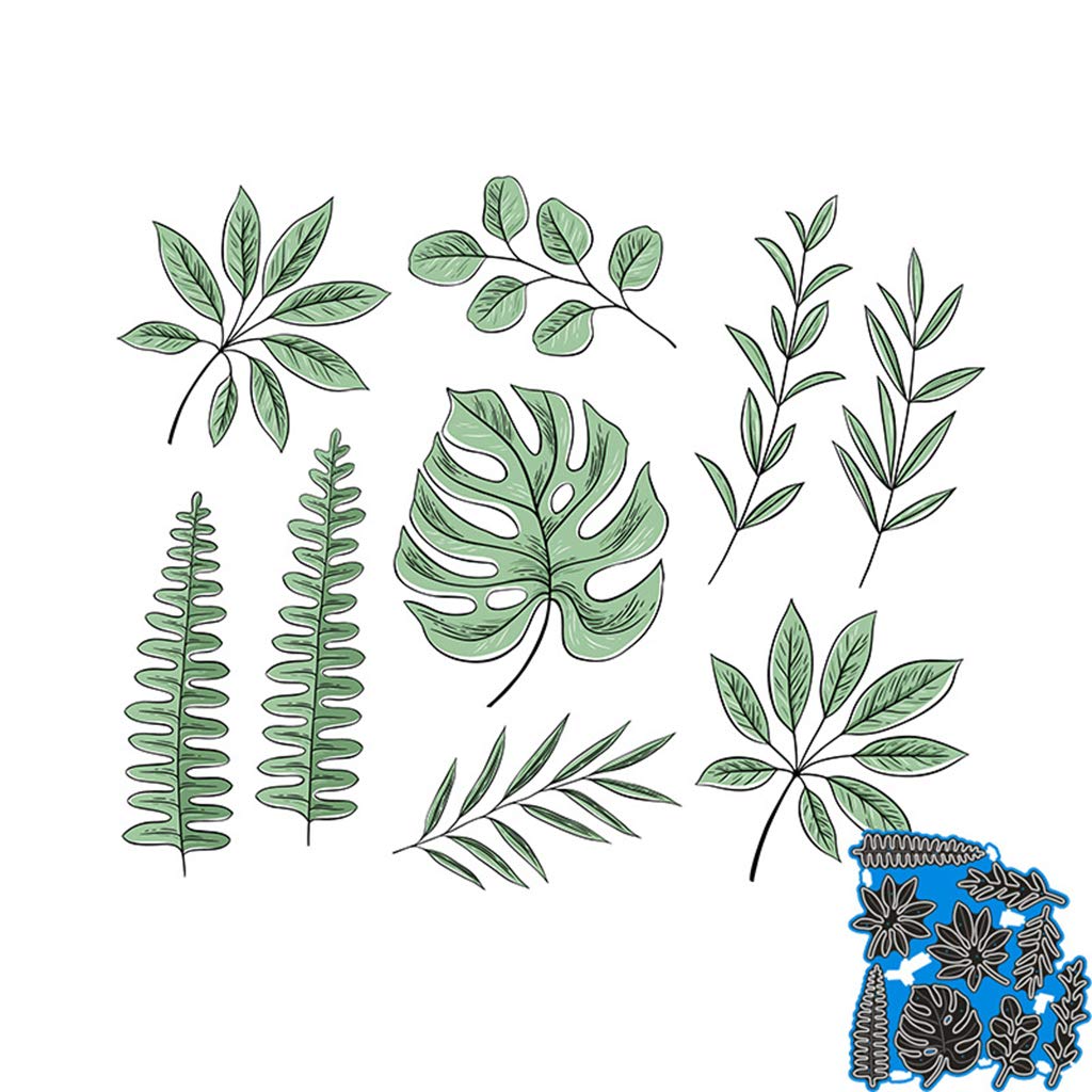oringnat Leaves Metal Cutting Dies Stencil Scrapbooking Album Stamp Paper Card Emboss