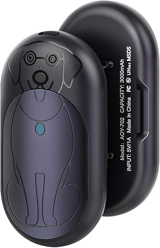 Calentadores de manos, paquete de 2 calentadores de manos recargables de 3000 mAh para exteriores, regalos para hombres y mujeres