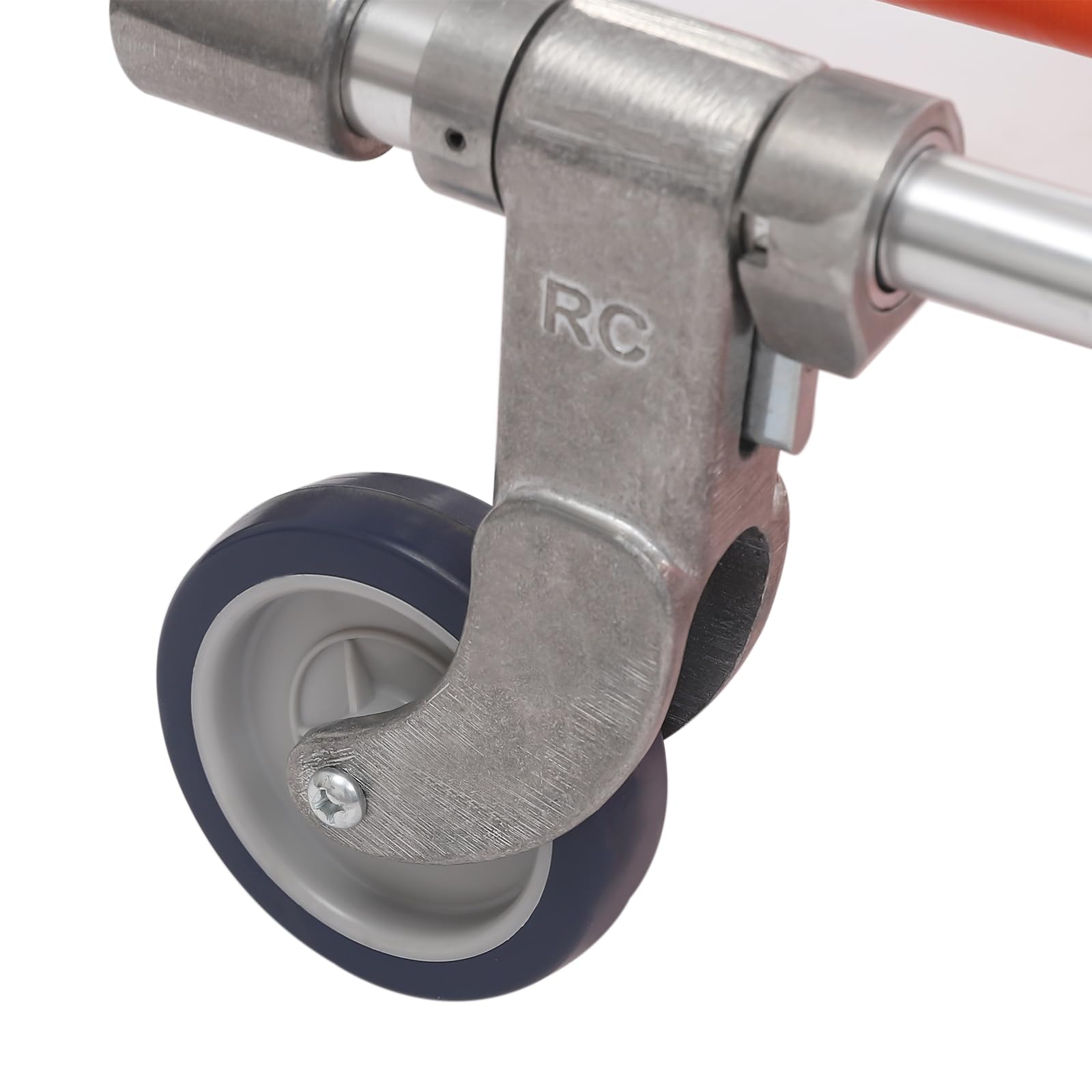 Silla de escalera plegable para personas mayores con cinturones de seguridad, máx. 159 kg, silla de ruedas plegable, ligero elevador de escaleras, aleación de aluminio con 2 ruedas, escalera de