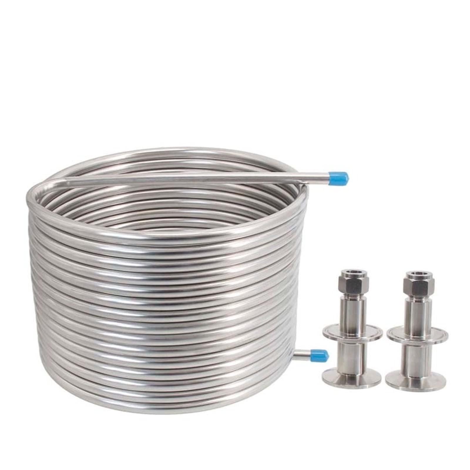Échangeur de Chaleur 1,5 "Tri-clamp 50 pieds (15 m) en acier inoxydable Échange de chaleur purée puil recirculation 10" / 12 "de diamètre 1/2 "Od Tumeurs mille à cuire la maison(12 inch Diameter)