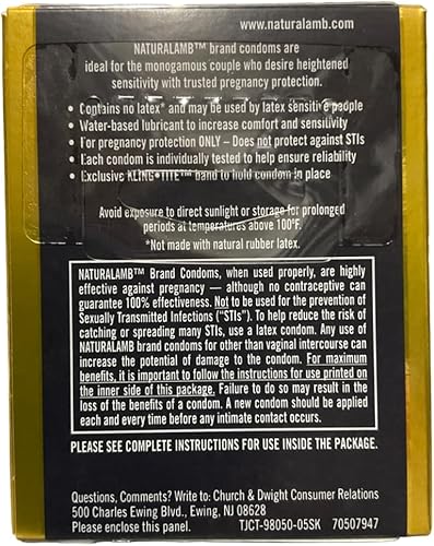 Miniatura 2 de Trojan Preservativos de cordero natural, paquete de 3 (paquete de 5)