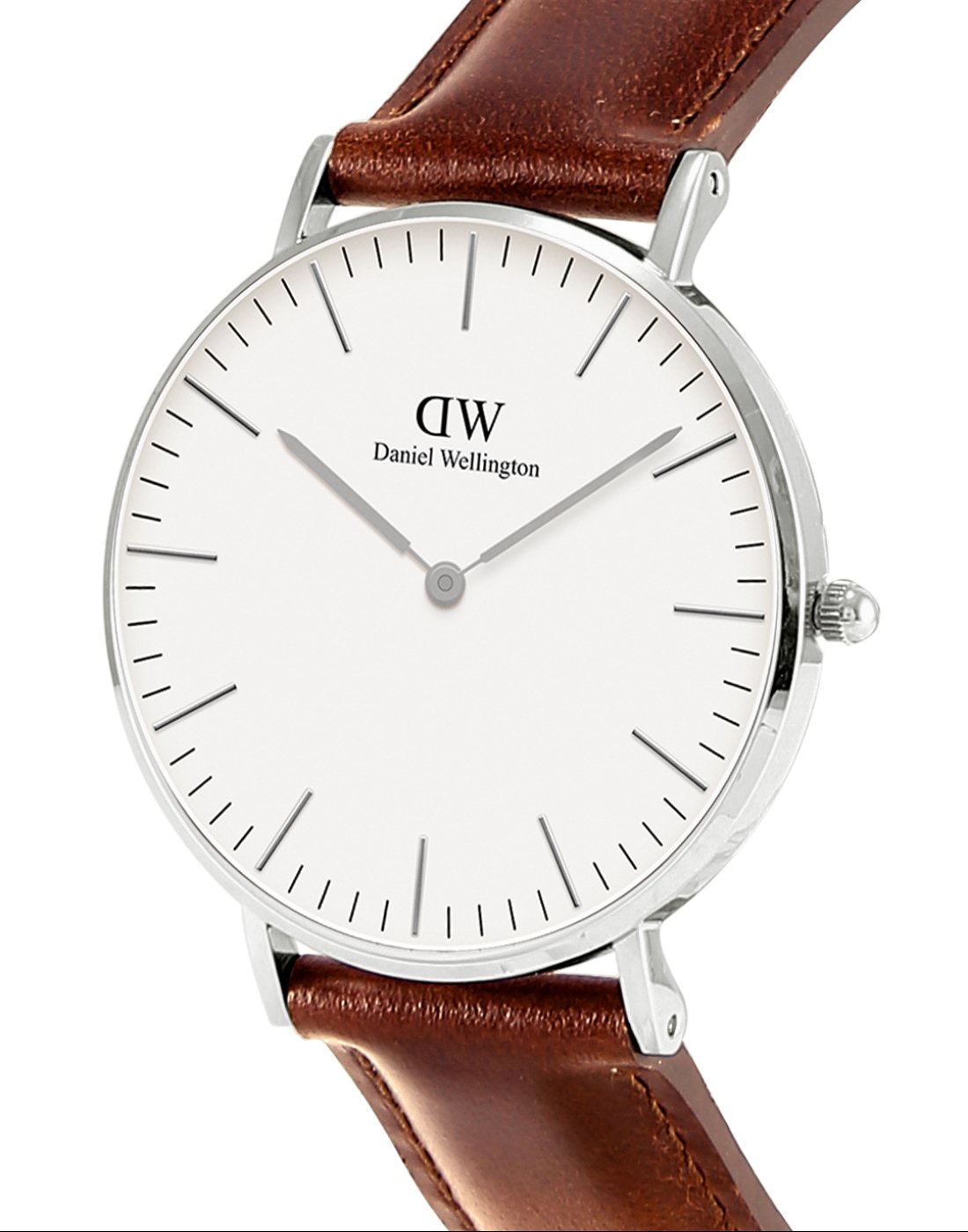 Daniel Wellington Classic St Mawes, Braune/Silber Uhr, 40mm, Leder, für Herren