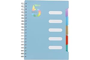 Cuaderno de 5 materias, Cuaderno B5 de 5 cuadernos