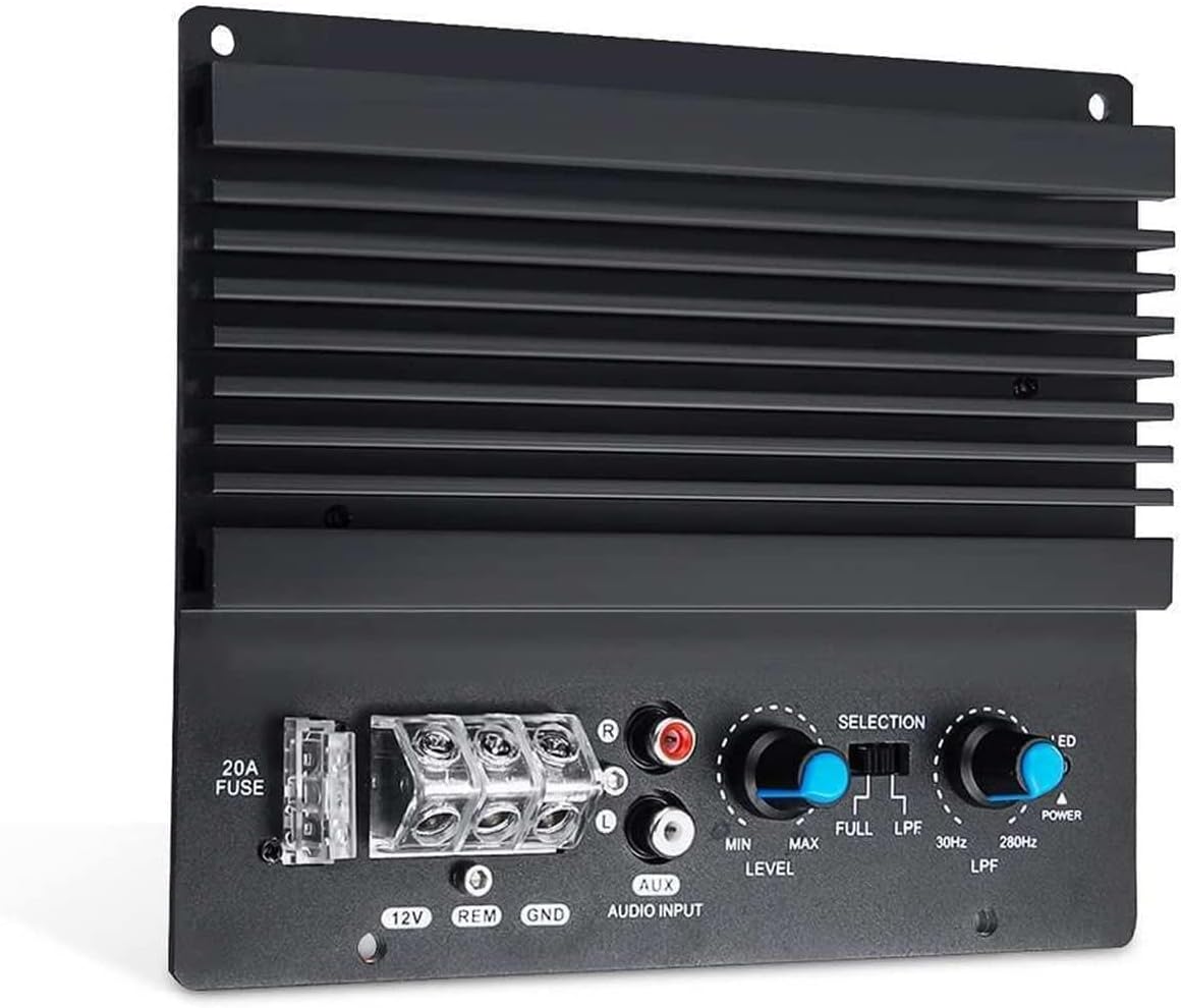 Power Amplifier Audio Amplifier 12V 600W Mono Power Amplifier Board Car Powerful Bass Subwoofer Amplifier Board Player Car Amplifier Module for Home Theater Speaker