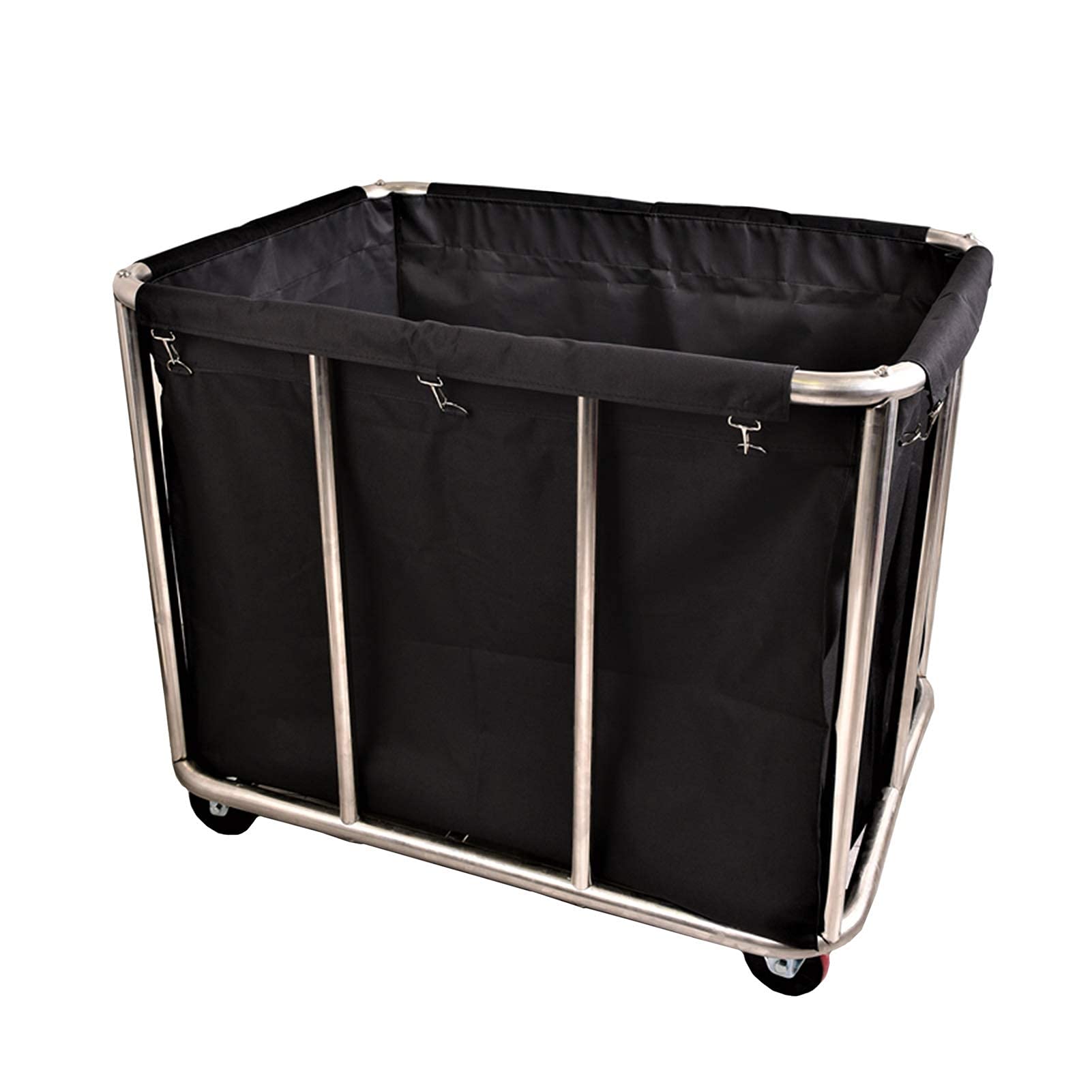 DFEDHF Heavy Duty Industrial Laundry Sorter Cart, Large Commercial Laundry Trolley with Wheels, for Dirty Clothes Storage, Easy to Assemble