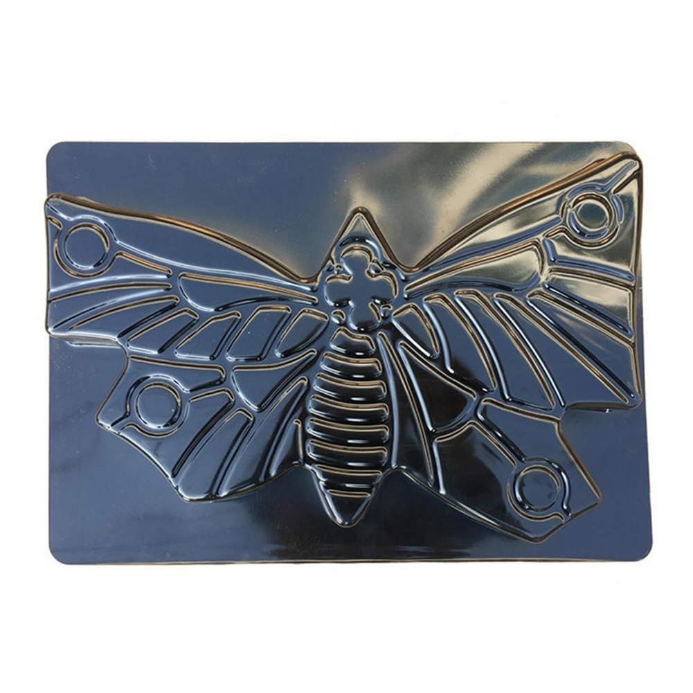 Htuteyy Black 1 Piece Path Maker Butterfly Stepping Stone Mold Concrete Cement Brick Mould For Park Garden Path For Patio