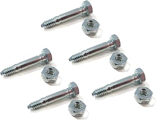 The ROP Shop | Pack of 5 - Shear Pin Bolt & Nut for Ariens ST20E ST270 ST350 ST420 ST504 ST520
