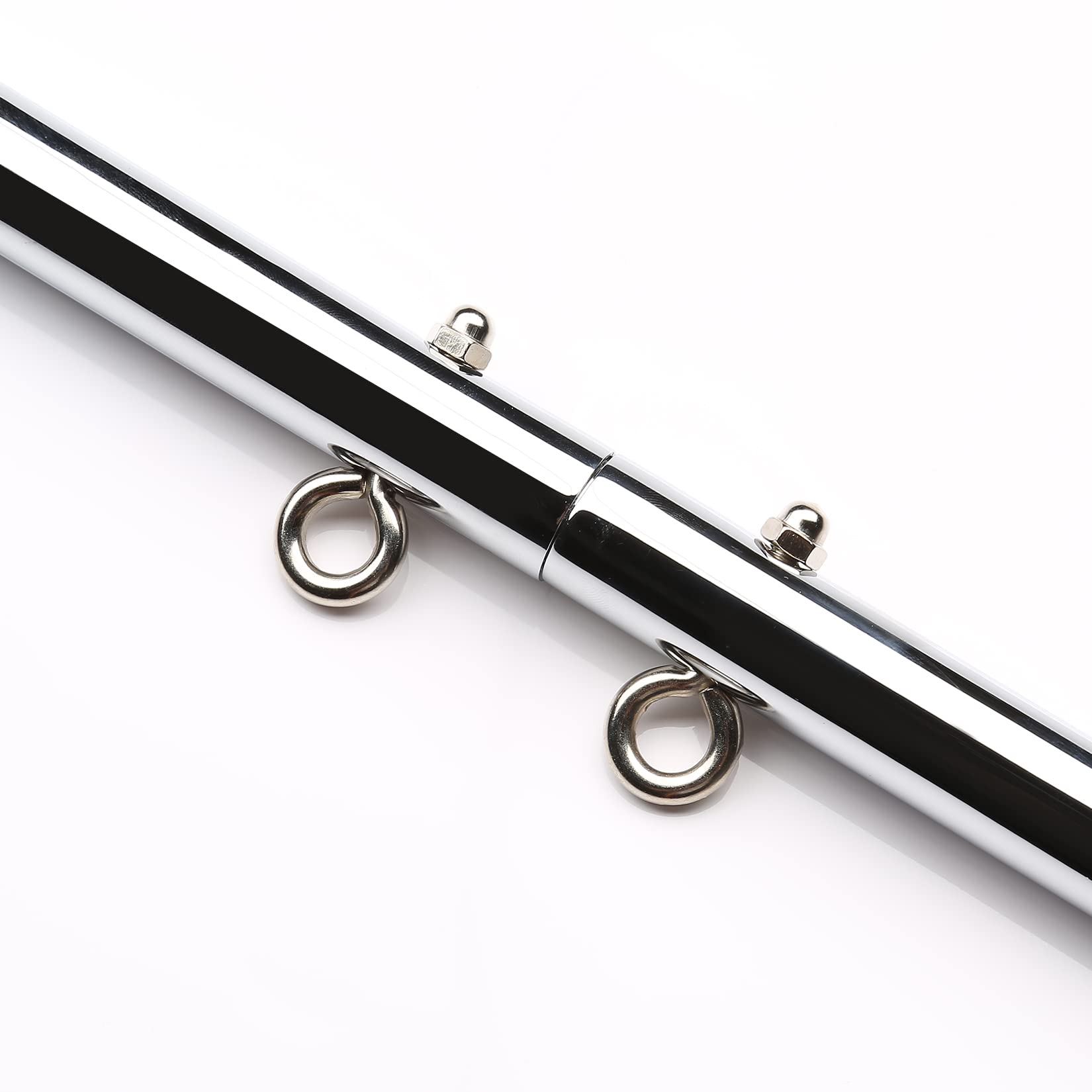 Adjustable 3 in 1 Spreader Bar Set Adjustable Straps Sports Aid Training Fitness Kit Workout Bar,Home Yoga Gym Kit with Fur Flocking Storage Bag (Silver)