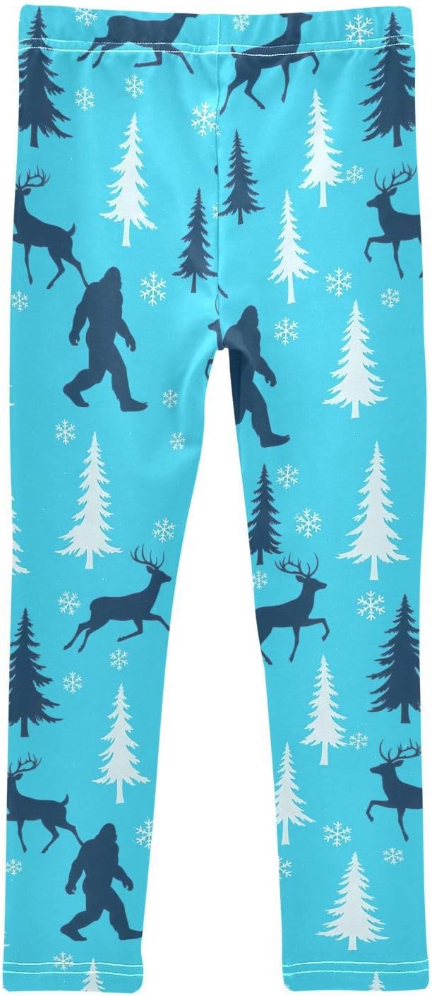 Stretch Leggings for Girls Blue Gorilla