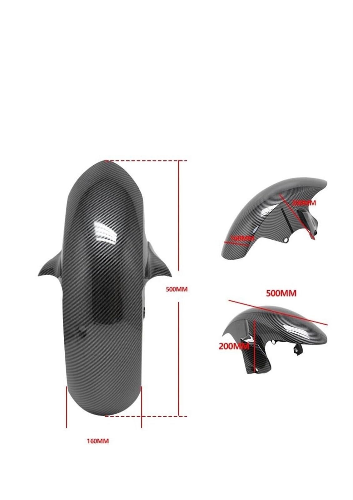 Moto Parafango Moto Per YZFR6 R6 2006-2016 2015 2014 2013 Moto ABS Colore Fibra Di Carbonio Parafango Anteriore Anti-Sabbia Guardia Carenatura Moto Paraspruzzi