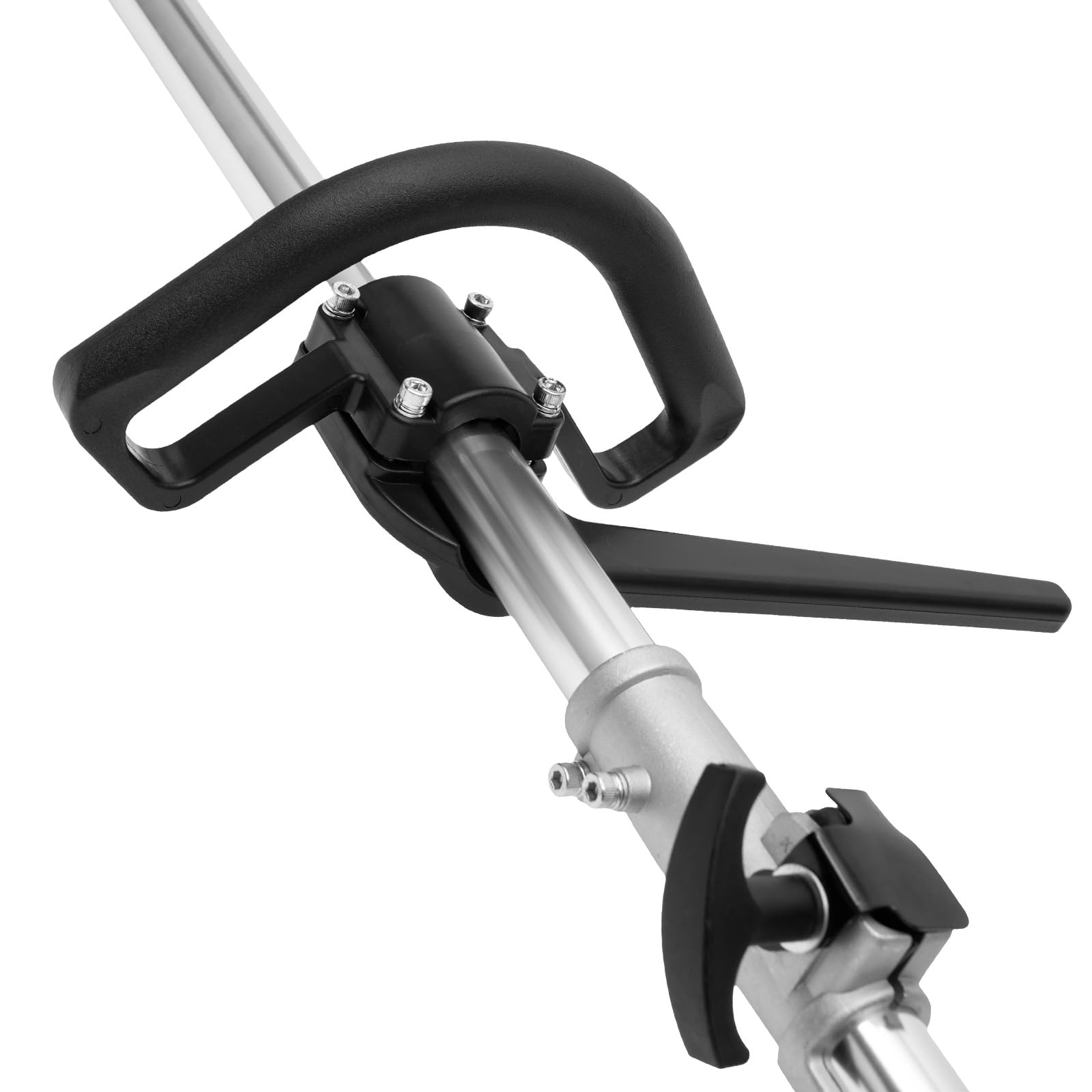 Benzin Motorbesen Besen Schneefr, 1700W/2.3PS 52CC 2 Takt Handheld Benzin Motorbesen Kehrmaschine Schneeräumer Sweeper Straße Fegen Tool