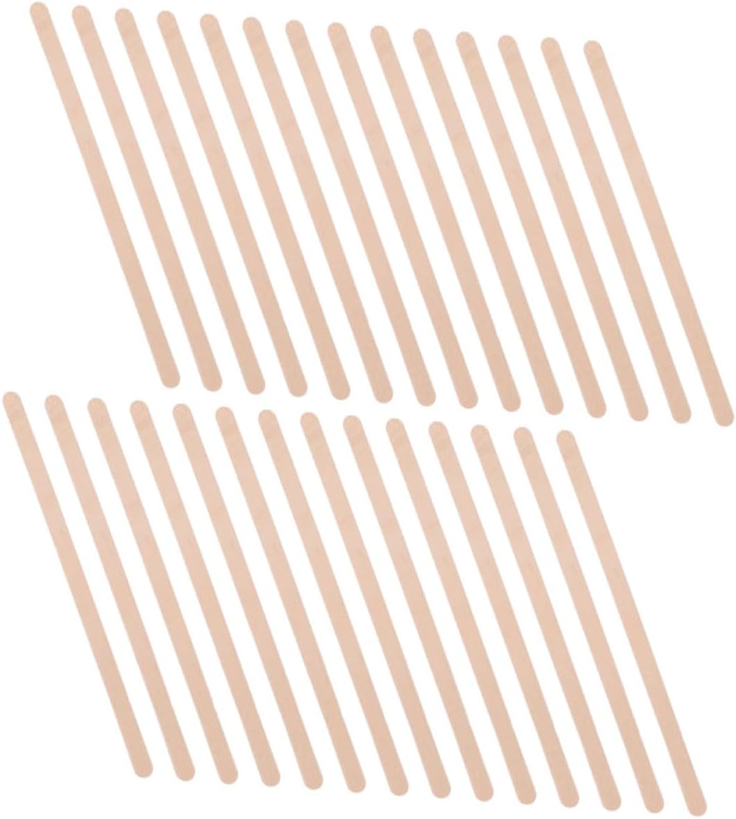 500Pcs Wood Coffee Stirring Sticks Smooth Lightweight Disposable Drink Stirrer Rods for Office Restaurant Use Thick Design Compatible with All Cups