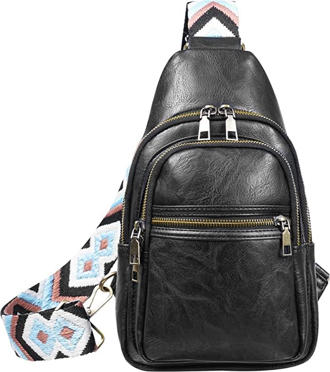 MUNTICO Bolso bandolera para mujer, 5 piezas, bolsa de tela limpia, de piel sintética, bolsa cruzada multiusos para el pecho