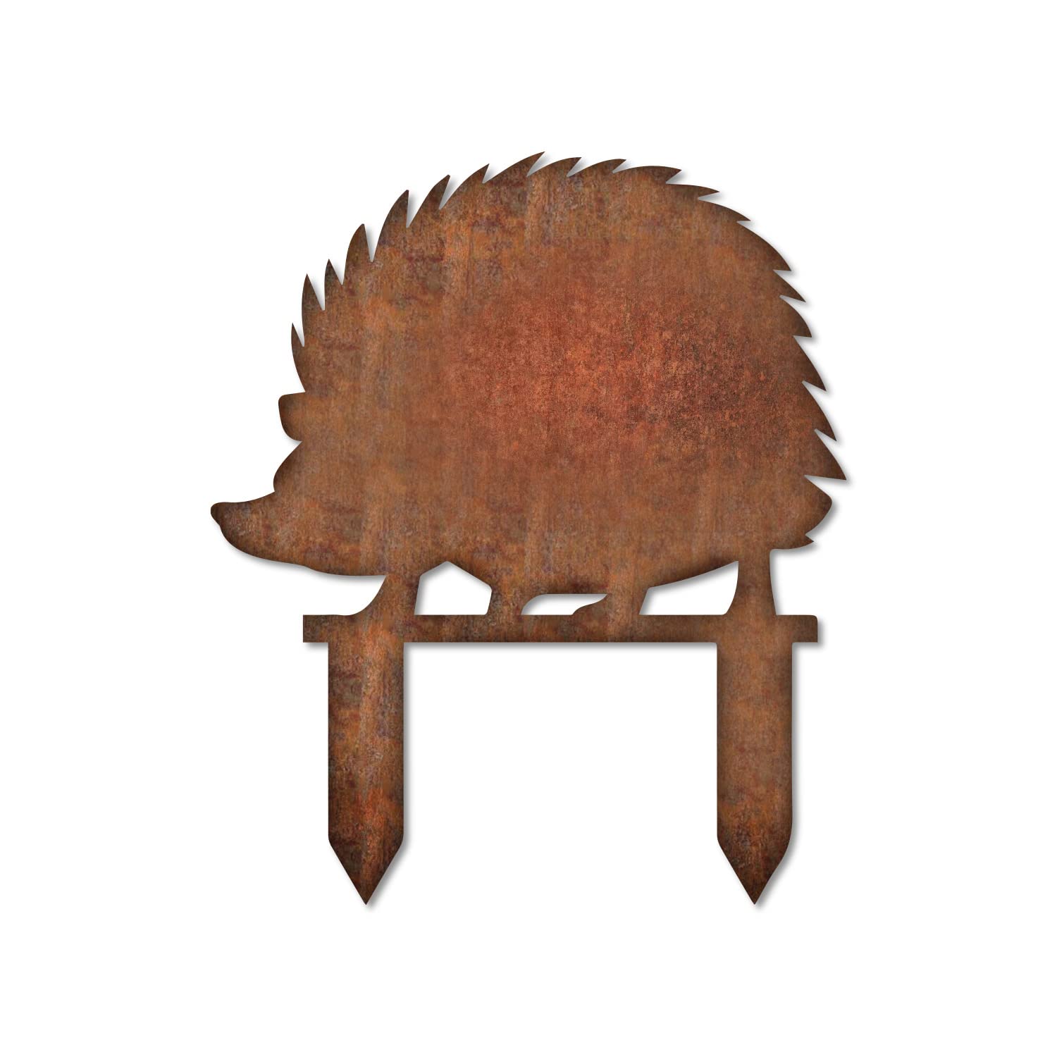 Indooroutdoor Bellamy Hedgehog Garden Art Silhouettes Silhouette Art Yard Decor Garden Stake Iron Metal Hollow Ornament For Garden Home Fence Decoration (Rustic)