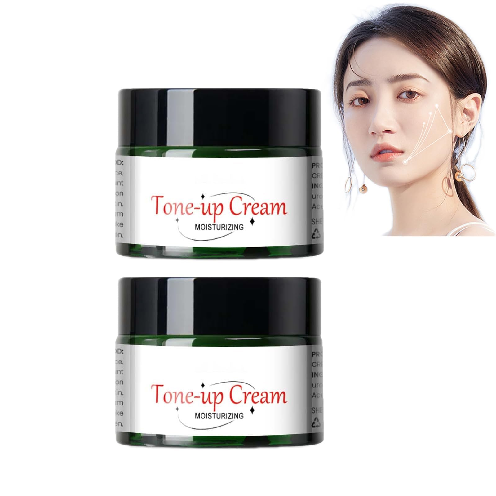 Magic Foundation Cream with Collagen and Hyaluronic Acid, Moisturizing and Even Skin Tone, Natural Color Foundation for All Skin Types (2pcs)