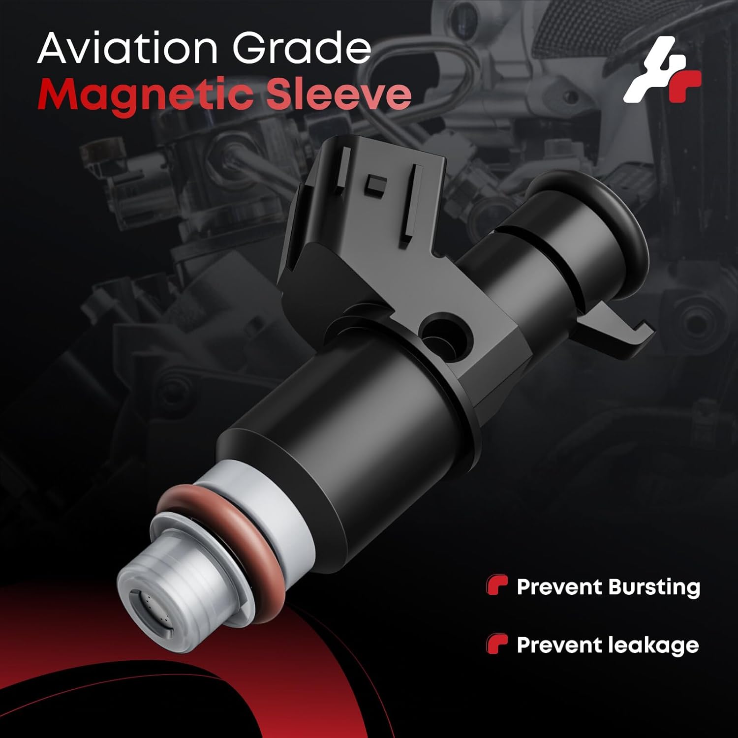 Fuel Injectors Set of 6, Compatible with Honda Accord 2003-2007, Pilot 2005-2011, Odyssey 2005-2017, Ridgeline 2006-2014, Acura MDX TL, Saturn Vue-V6 3.0L 3.2L 3.5L, Replace 8001492N